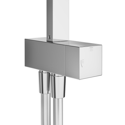 Душевая колонна квадратная Fonte/Фонте на 2 потока без смесителя, хром Душевая колонна квадратная Fonte/Фонте на 2 потока без смесителя, хром