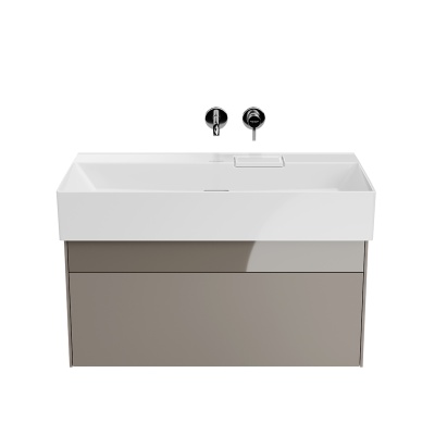 Тумба Logica/Лоджика подвесная 2 ящика 90 см, песчаный Тумба Logica/Лоджика подвесная 2 ящика 90 см, песчаный