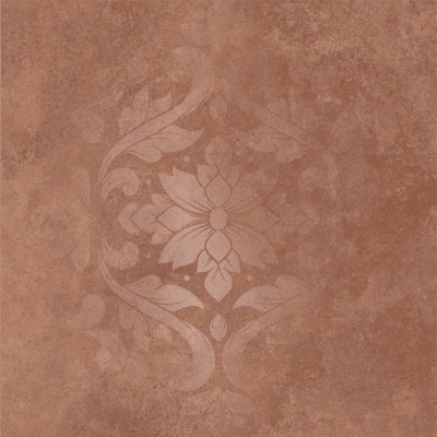 Хадду красный матовый декорированный 40,2x40,2x0,8