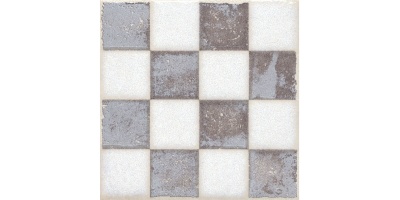 Вставка Амальфи орнамент коричневый 9,8x9,8x0,7
