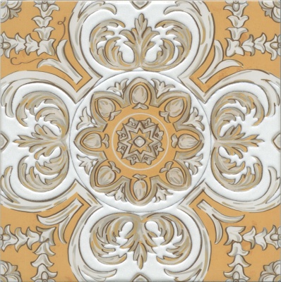 Декор Алмаш центр жёлтый 30x30x0,8