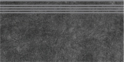 Ступень Королевская дорога черный обрезной 30x60x0,9