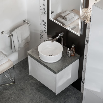 Раковина Circo/Чирко накладная 36, белая глянцевая Раковина Circo/Чирко накладная 36, белая глянцевая