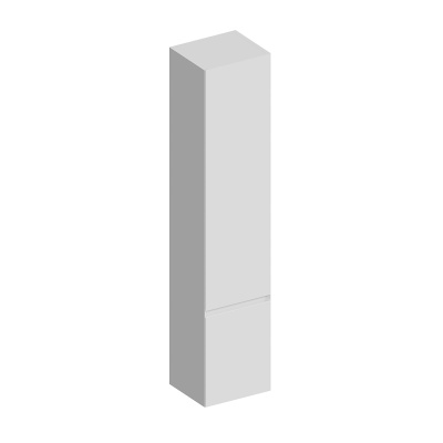 Пенал Cubo/Кубо подвесной правый 165, белый матовый