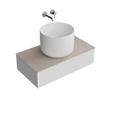 Тумба Magica/Маджика подвесная 90, 1 ящик, утренний серый матовый Тумба Magica/Маджика подвесная 90, 1 ящик, утренний серый матовый