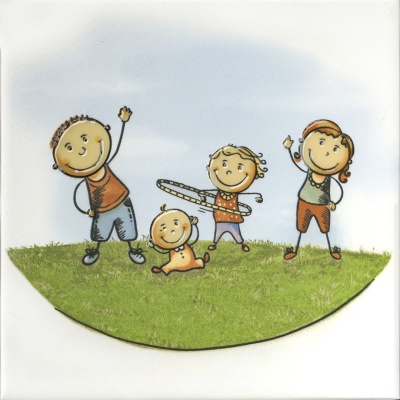 Декор Весёлые старты «Аэробика» 20x20x0,69