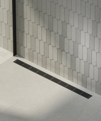 Душевой лоток смарт с перфорированной решеткой, черный, 85 см Душевой лоток смарт с перфорированной решеткой, черный, 85 см