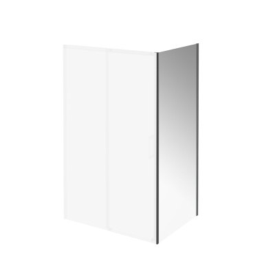 Душевая боковая панель Vetro/Ветро, 90х195, матовый черный Душевая боковая панель Vetro/Ветро, 90х195, матовый черный