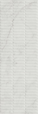 Тубкаль белый глянцевый структура обрезной 30x89,5x1,05