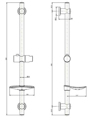 Комплект для ванной комнаты СОНАТА с душевым гарнитуром, смесителем для ванны и смесителем для раковины, хром Комплект для ванной комнаты СОНАТА с душевым гарнитуром, смесителем для ванны и смесителем для раковины, хром