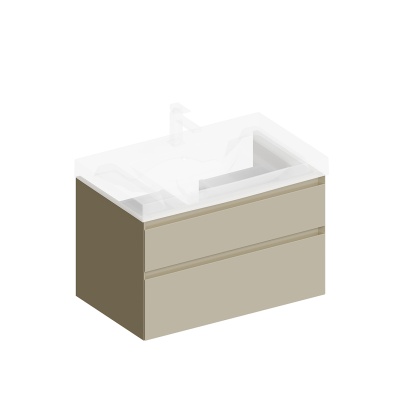 Тумба Cubo/Кубо подвесная с ящиками 80, лимо матовая Тумба Cubo/Кубо подвесная с ящиками 80, лимо матовая