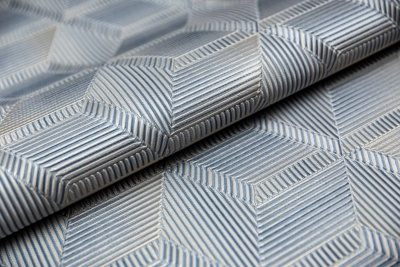 Обои виниловые Геометрия мотив, синий, золотой