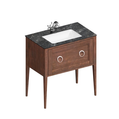 Тумба Plaza Classic/Плаза Классик напольная с ящиком 80, орех матовый