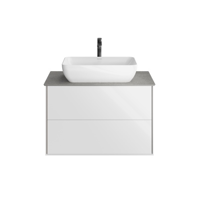 Тумба Plaza Modern/Плаза Модерн подвесная 80 белый 2 ящика Тумба Plaza Modern/Плаза Модерн подвесная 80 белый 2 ящика