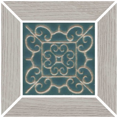 Декор Тровазо наборный серый светлый матовый 13x13x0,9 Декор Тровазо наборный серый светлый матовый 13x13x0,9