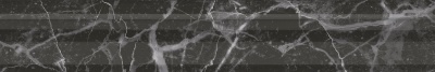 Бордюр Коррер чёрный глянцевый обрезной 30x5x1,9