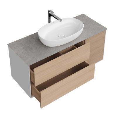 Тумба Plaza Modern/Плаза Модерн подвесная 120 дуб виченца 3 ящика Тумба Plaza Modern/Плаза Модерн подвесная 120 дуб виченца 3 ящика