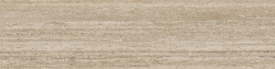 Ступень фронтальная клееная Про Травертин бежевый матовый обрезной 33x119,5x0,9