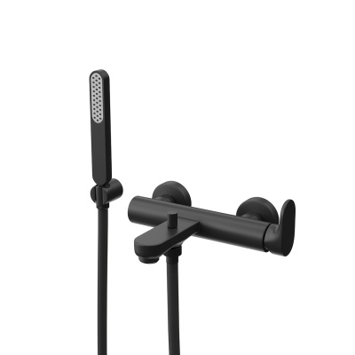 Смеситель для ванны OLE настенный, матовый черный Смеситель для ванны OLE настенный, матовый черный