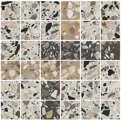 Декор Бричиола 2 мозаичный лаппатированный 30x30x0,9 Декор Бричиола 2 мозаичный лаппатированный 30x30x0,9