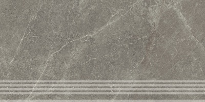 Ступень фронтальная Эстерель серый матовый обрезной 30x60x0,9