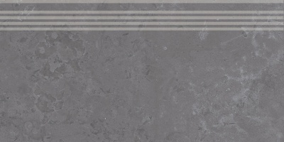 Ступень Про Лаймстоун серый темный натуральный обрезной 30x60x1,1