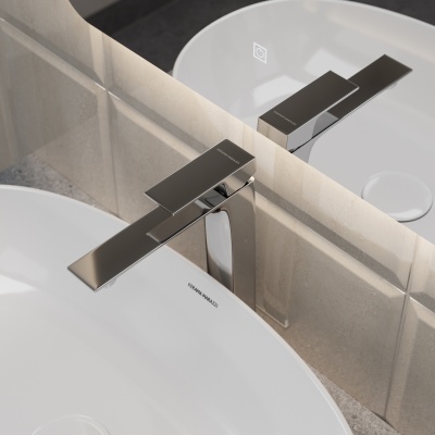 Смеситель Fioretto/Фьоретто для раковины высокий без донного клапана, хром