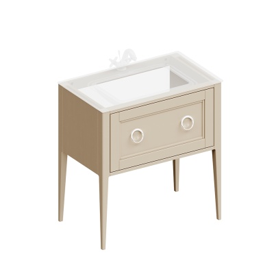 Тумба Plaza Classic/Плаза Классик напольная с ящиком 80, капучино матовый