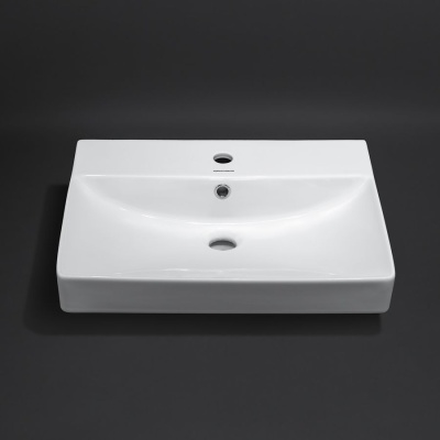 Раковина Pro/Про мебельная\подвесная 55, белая глянцевая    