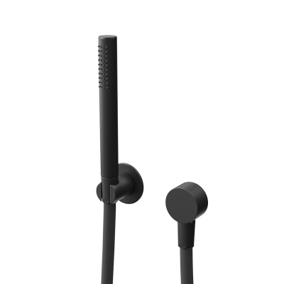 Ручной душ Ole/Оле с держателем для лейки и шлангом, без вывода для подачи воды, матовый черный Ручной душ Ole/Оле с держателем для лейки и шлангом, без вывода для подачи воды, матовый черный