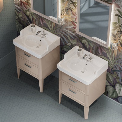 Раковина Pompei/Помпеи подвесная/мебельная 60, белая глянцевая