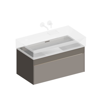 Тумба Logica/Лоджика подвесная 2 ящика 90 см, песчаный Тумба Logica/Лоджика подвесная 2 ящика 90 см, песчаный