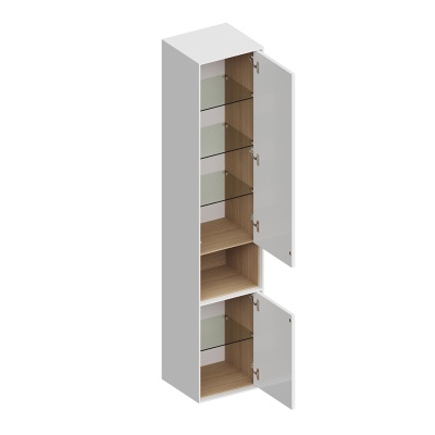 Пенал Plaza Modern/Плаза Модерн подвесной 170, белый глянцевый