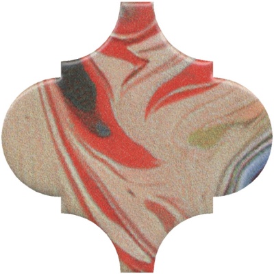 Декор Арабески Венеция красный матовый 6,5x6,5x0,69 Декор Арабески Венеция красный матовый 6,5x6,5x0,69