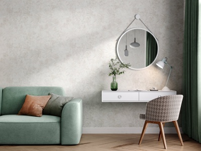 Обои виниловые Джангл мотив, светлый бежевый