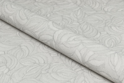 Обои виниловые на флизелиновой основе Мираж база универсальная, серый, листья Обои виниловые на флизелиновой основе Мираж база универсальная, серый, листья