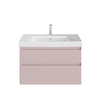 Тумба CUBO подвесная с ящиками 80, мальва матовая