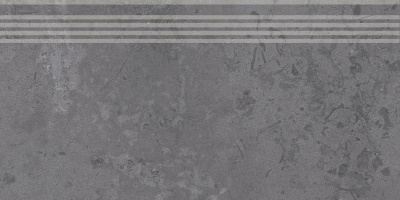 Ступень Про Лаймстоун серый темный натуральный обрезной 30x60x1,1