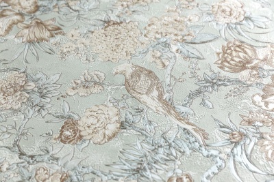 Обои виниловые Азулежу мотив, зеленый