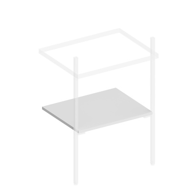 Полка PRO 55 см, белая матовая Полка PRO 55 см, белая матовая