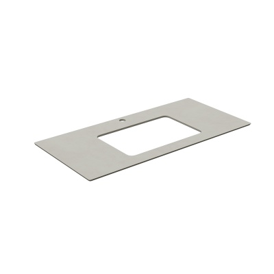 Столешница для раковин, встраиваемых снизу, Про Чементо 100, серый светлый натуральный Столешница для раковин, встраиваемых снизу, Про Чементо 100, серый светлый натуральный