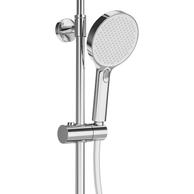 Душевая колонна Fonte/Фонте на 3 потока с фиксированным изливом и термостатическим смесителем, хром Душевая колонна Fonte/Фонте на 3 потока с фиксированным изливом и термостатическим смесителем, хром