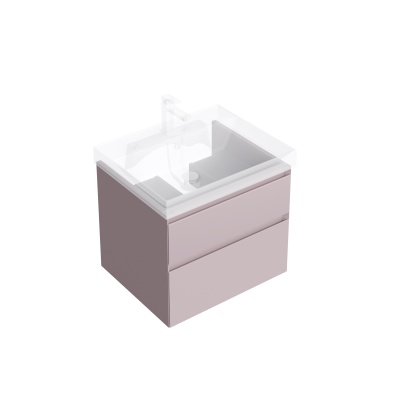 Тумба Cubo/Кубо подвесная с ящиками 60, мальва матовая Тумба Cubo/Кубо подвесная с ящиками 60, мальва матовая