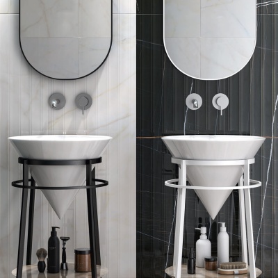 Смеситель для раковины Linea/Линеа однорычажный настенный, хром глянец