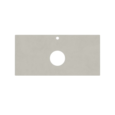 Столешница для накладных раковин Про Чементо 100, серый светлый натуральный