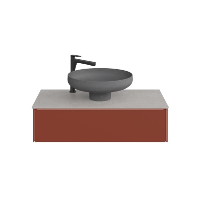 Столешница MAGICA для раковины SAFI Риккарди 90 см, серая матовая