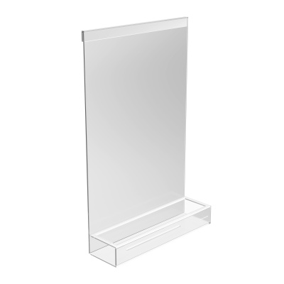 Полка Анголо для душевых ограждений, прозрачная