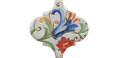 Декор Арабески Тоскана 5 глянцевый 6,5x6,5x0,7