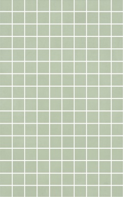 Декор Левада мозаичный зеленый светлый глянцевый 25x40x0,8