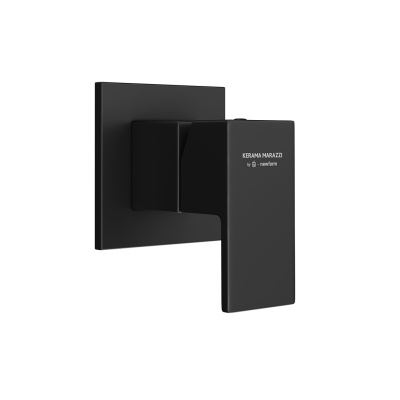 Встроенный однорычажный смеситель Futura/Футура для душа на один поток, матовый черный Встроенный однорычажный смеситель Futura/Футура для душа на один поток, матовый черный